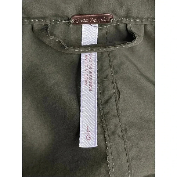 Free People Wind swept jacket size L Wild sage green - Picture 14 of 14